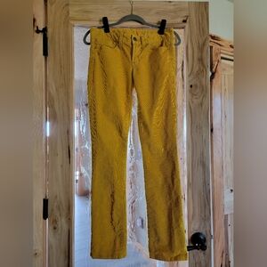 Women's Gap 1969 Mustard Yellow Corduroy Pants